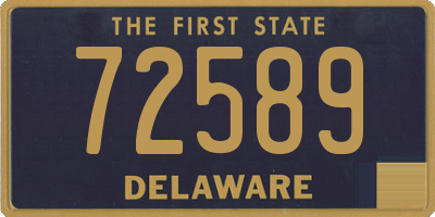 DE license plate 72589