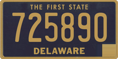 DE license plate 725890