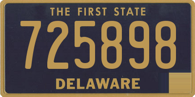 DE license plate 725898