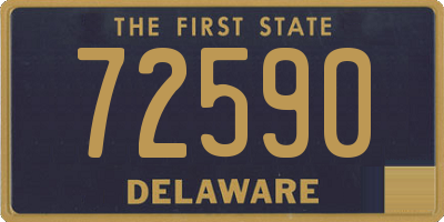 DE license plate 72590