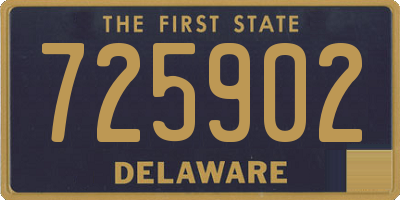 DE license plate 725902