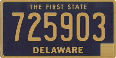 DE license plate 725903