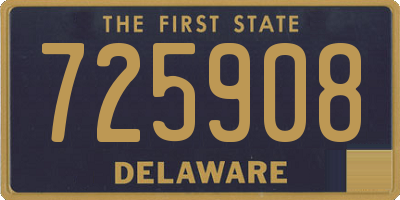 DE license plate 725908