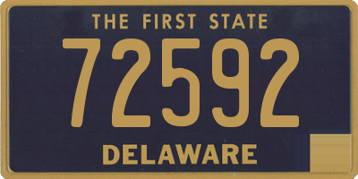 DE license plate 72592
