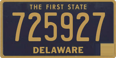 DE license plate 725927