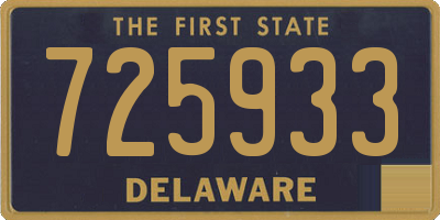 DE license plate 725933