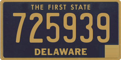 DE license plate 725939