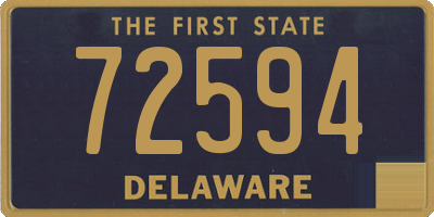 DE license plate 72594