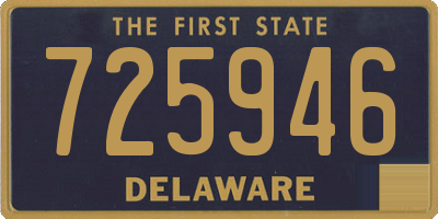 DE license plate 725946