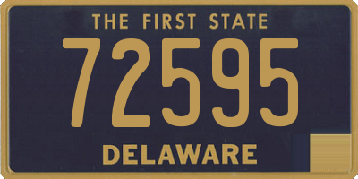 DE license plate 72595