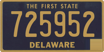 DE license plate 725952