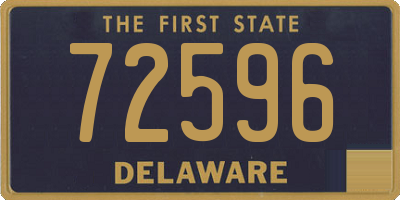 DE license plate 72596