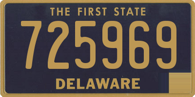 DE license plate 725969