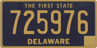 DE license plate 725976
