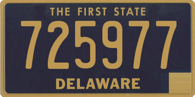 DE license plate 725977