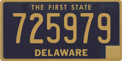DE license plate 725979