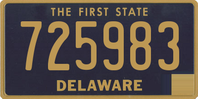 DE license plate 725983