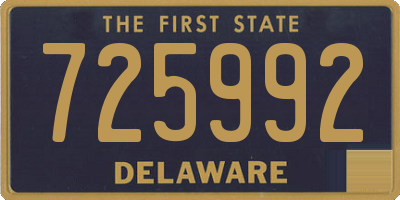 DE license plate 725992