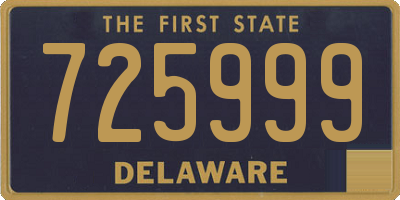 DE license plate 725999