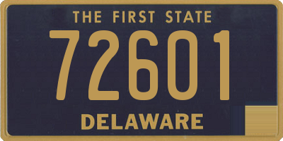 DE license plate 72601