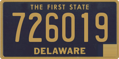 DE license plate 726019