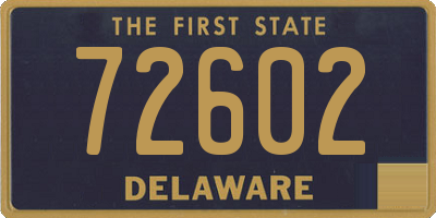 DE license plate 72602