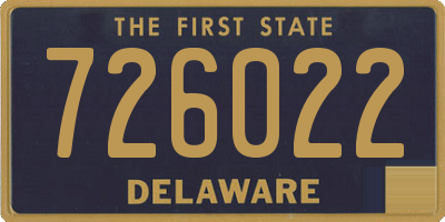 DE license plate 726022