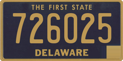 DE license plate 726025