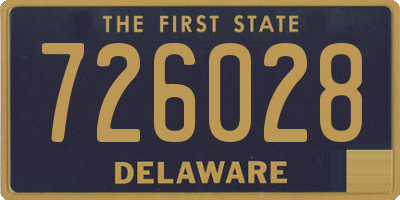 DE license plate 726028