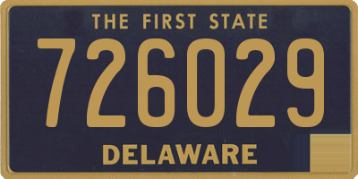 DE license plate 726029
