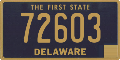 DE license plate 72603