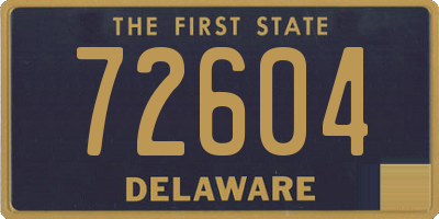 DE license plate 72604