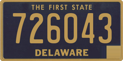 DE license plate 726043