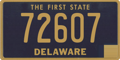 DE license plate 72607
