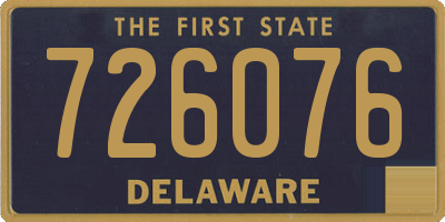 DE license plate 726076