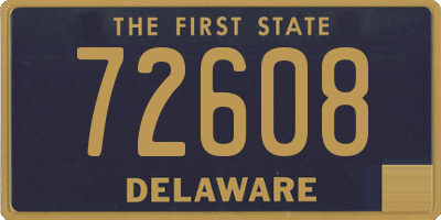 DE license plate 72608