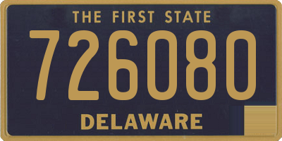 DE license plate 726080