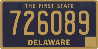 DE license plate 726089