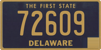 DE license plate 72609