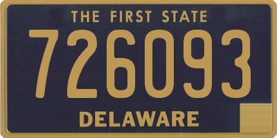 DE license plate 726093
