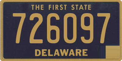 DE license plate 726097