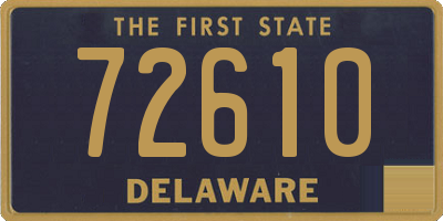 DE license plate 72610