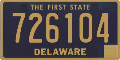 DE license plate 726104