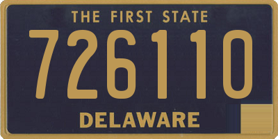 DE license plate 726110