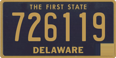 DE license plate 726119