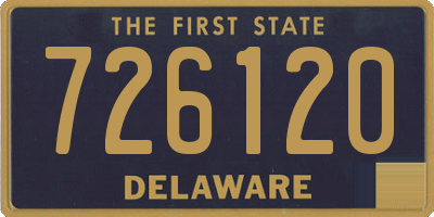 DE license plate 726120