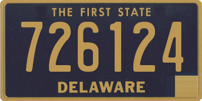 DE license plate 726124