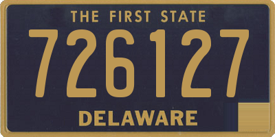 DE license plate 726127