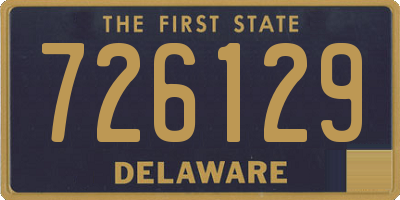 DE license plate 726129
