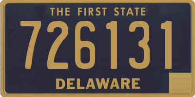 DE license plate 726131